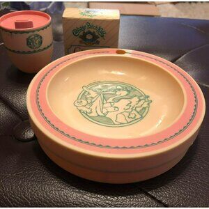 Cabbage Patch Kids Cereal Bowl Sippy Cup & Box of Cereal 80s Vtg